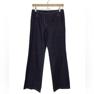 Ann Taylor Cotton Chambray Wide Leg Jeans Size 2